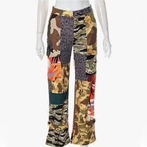Patchwork Camouflage Women's Pants